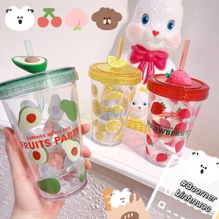 Ly Nhựa Trái Cây Đáng Yêu