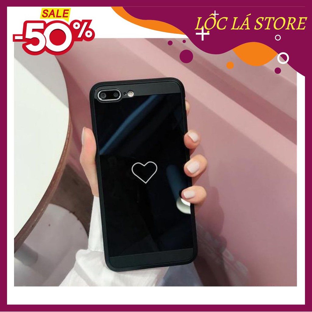 Ốp Tim tráng gương cho iphone