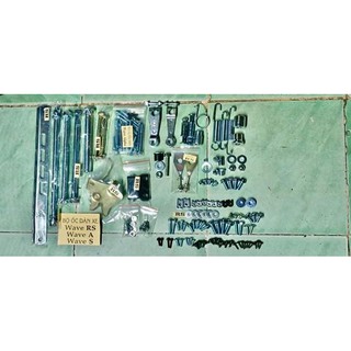 BỘ ỐC DÀN XE WAVE ANFA, WAVE RS, WAVE A, WAVE S FULL 95% HÀNG MỚI