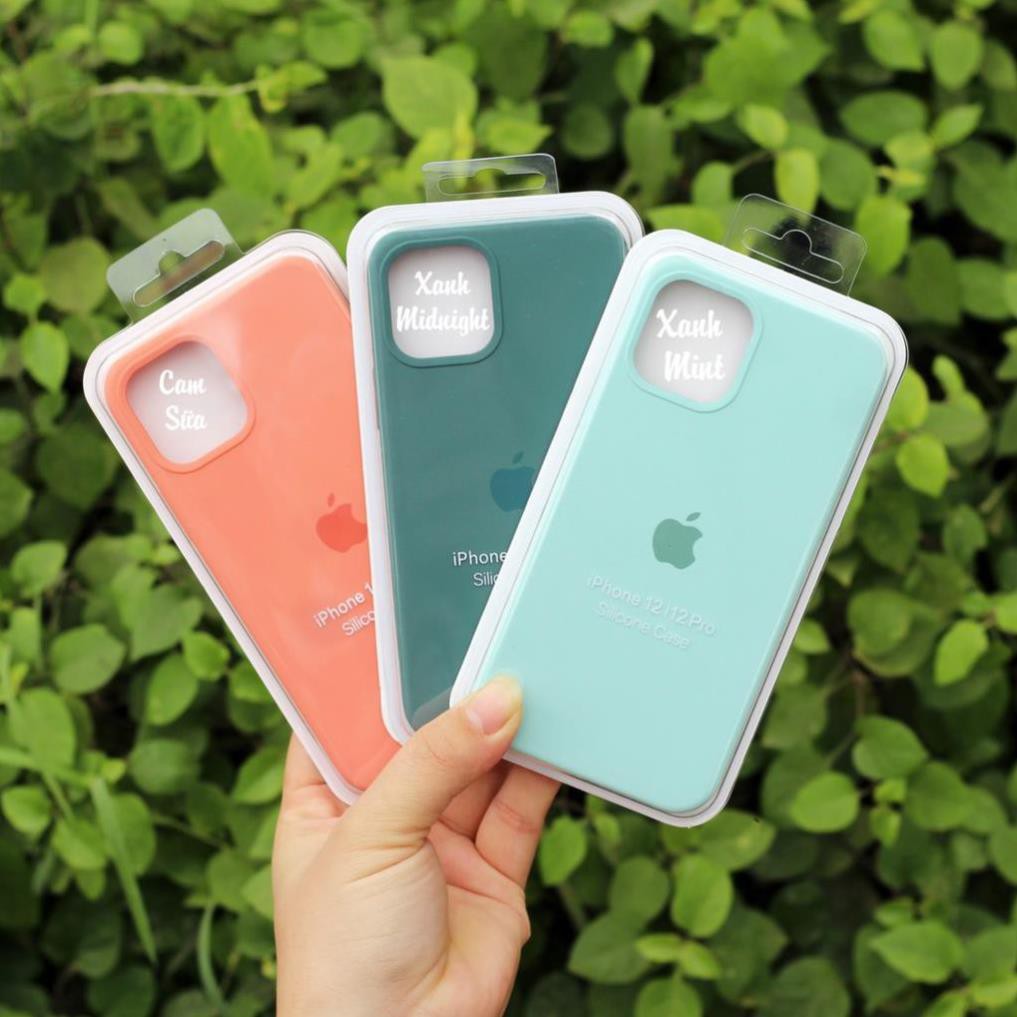 Ốp lưng iphone Chống bẩn 20 màu silicon case cho 12 / 12Pro / 12 Promax - Dino Case -Hồng Anh Case