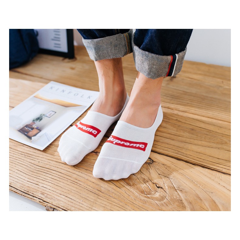 Set 5 Tất lười nam chống trượt Combo 5 Vớ ẩn nam Màu trơn Cotton