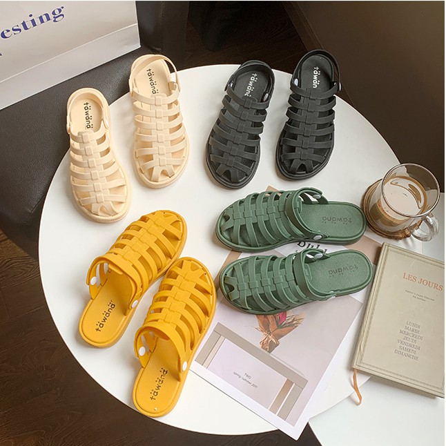 2L02 Sandal dáng rọ bịt mũi tawana form nhỏ mua tăng 2 size