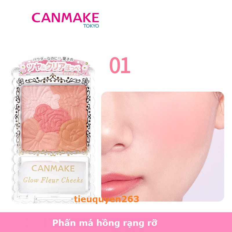 [Canmake-Nhật Bản] Phấn má hồng rạng rỡ-Glow Fleur Cheeks