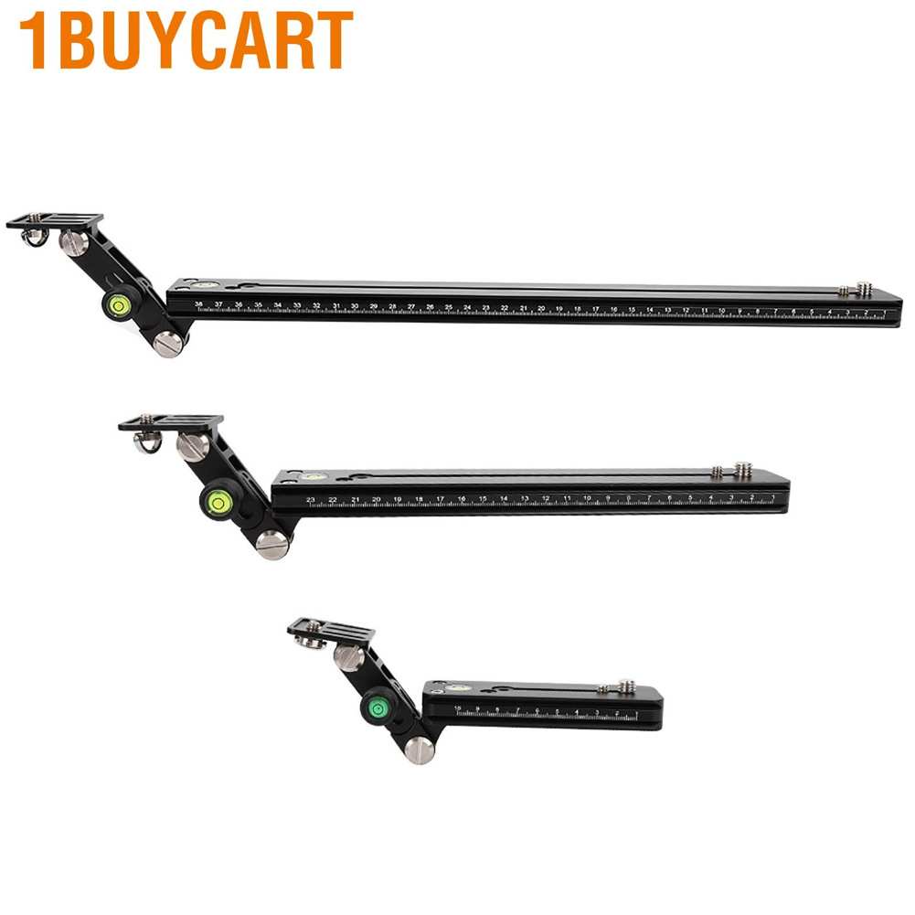Set tấm nhả nhanh đỡ ống kính tiêu cực dài màu đen với vít 1/4 cho thợ chụp máy ảnh kỹ thuật số