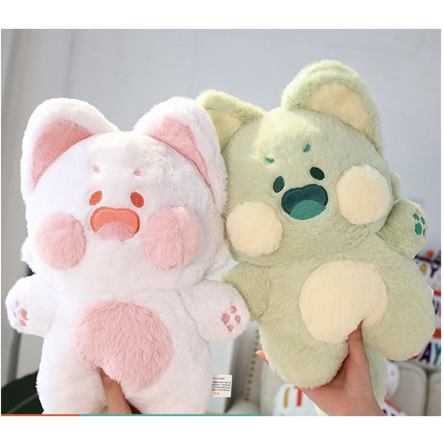 Gấu bông hình mèo racoon dudu meow cute lông mềm mại màu sắc đáng yêu