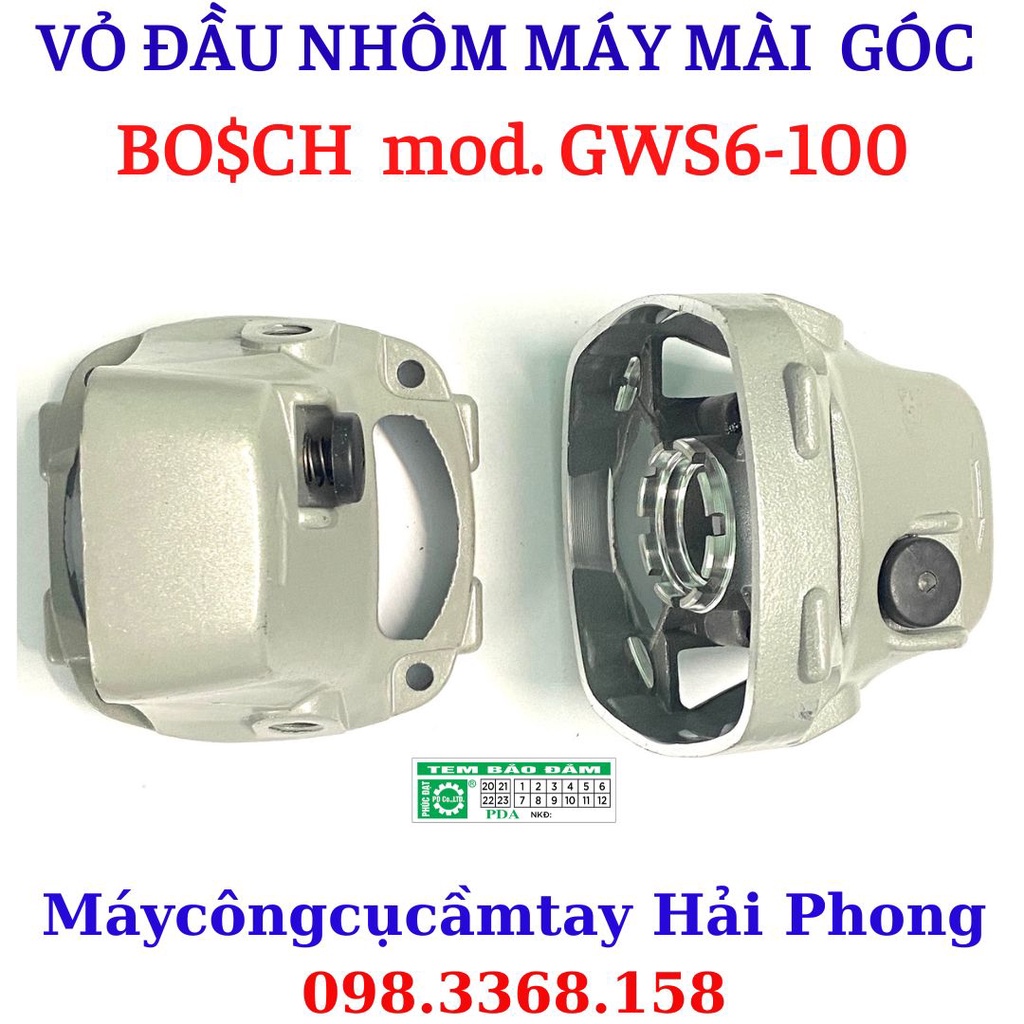 Vỏ đầu nhôm máy mài cho 'BO$CH' mod. 'GWS6-100' , DCA mod.ASM3-03-100A , DongCheng mod.DSM03-100A