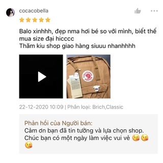Balo Kanken Màu Cam Đất
