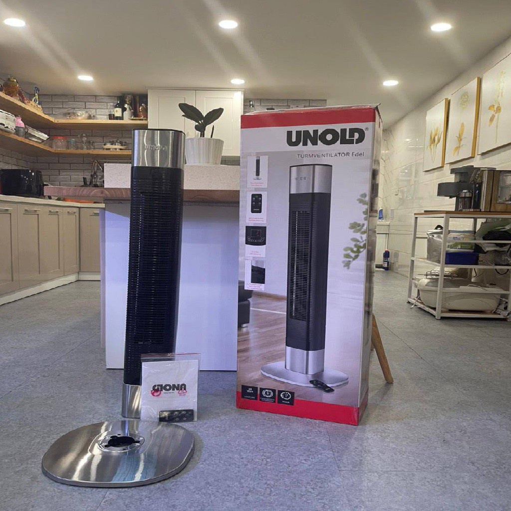 Quạt tháp UNOLD Turmventilator Edel 86956, Quạt tháp unold 86956 có điều khiển từ xa