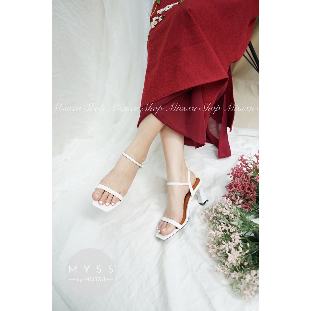 Giày sandal nữ quai ngang 7cm thời trang MYSS - SD95