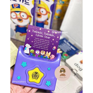 Set thẻ phát nhạc Pororo Hàn Quốc cho bé học Tiếng Anh