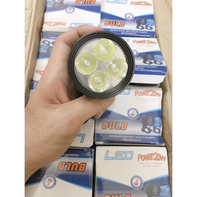 Đèn pha led trợ sáng L4 - 4 Tim hộp xanh