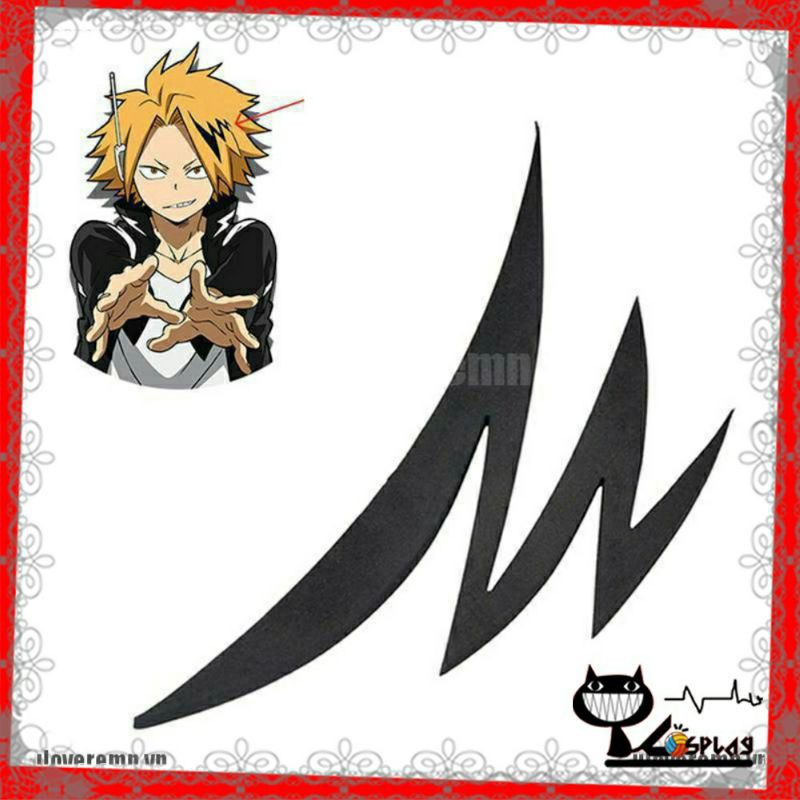 [Sẵn] Wig/tóc giả và kẹp tóc cosplay Denki - Học viện anh hùng: Boku no Hero màu vàng cam [Miu Cosplay]