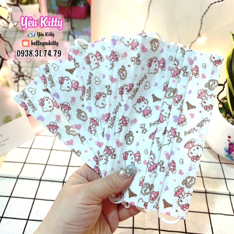 GÓI 5 KHẨU TRANG HELLO KITTY DORAEMON | BigBuy360 - bigbuy360.vn