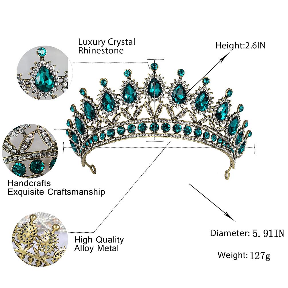 Mô Hình Vương Miện Công Chúa Baroque Lấp Lánh MIHAN1