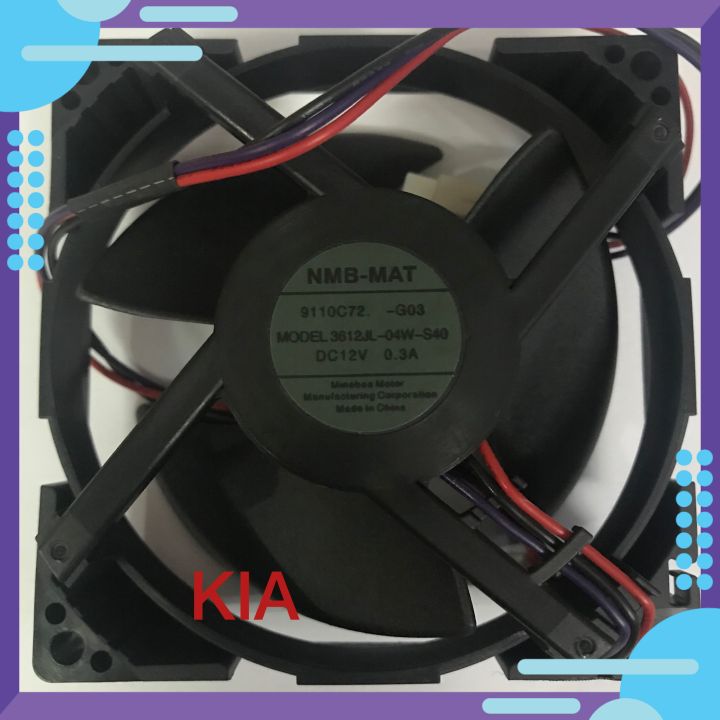 [Mã ELFLASH5 giảm 20K đơn 50K] Quạt tủ lạnh DC 12v 0.3A -3 dây ( Đen đỏ tím ) - 3 cánh 9x9cm ( Dùng cho tủ lạnh)