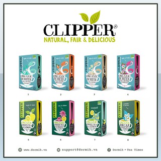 Clipper TeaBags - BST Trà đen, trà xanh và trà thảo mộc hữu cơ
