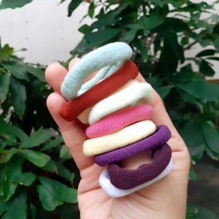 Túi 48 cột tóc nhiều màu tối cở nhỏ (đường kính 3-4cm)
