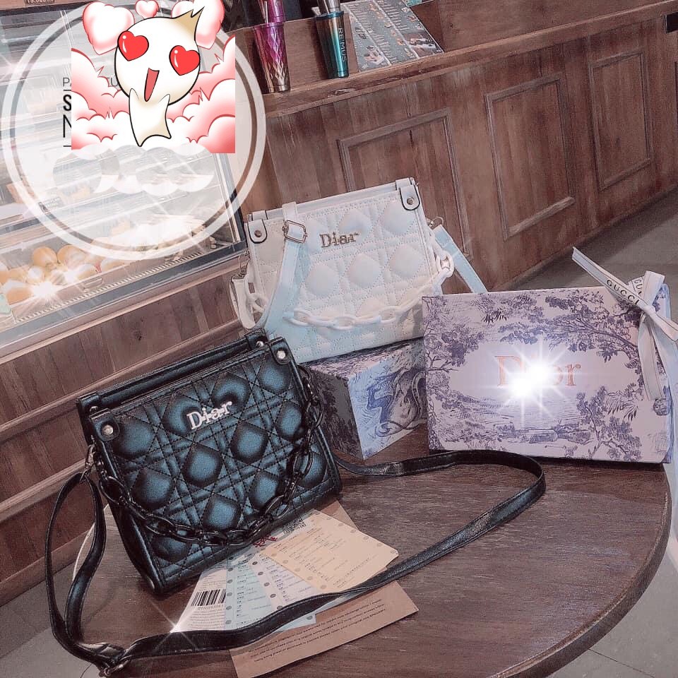 Túi đeo chéo Diar quai xích nhựa hottrend 2021