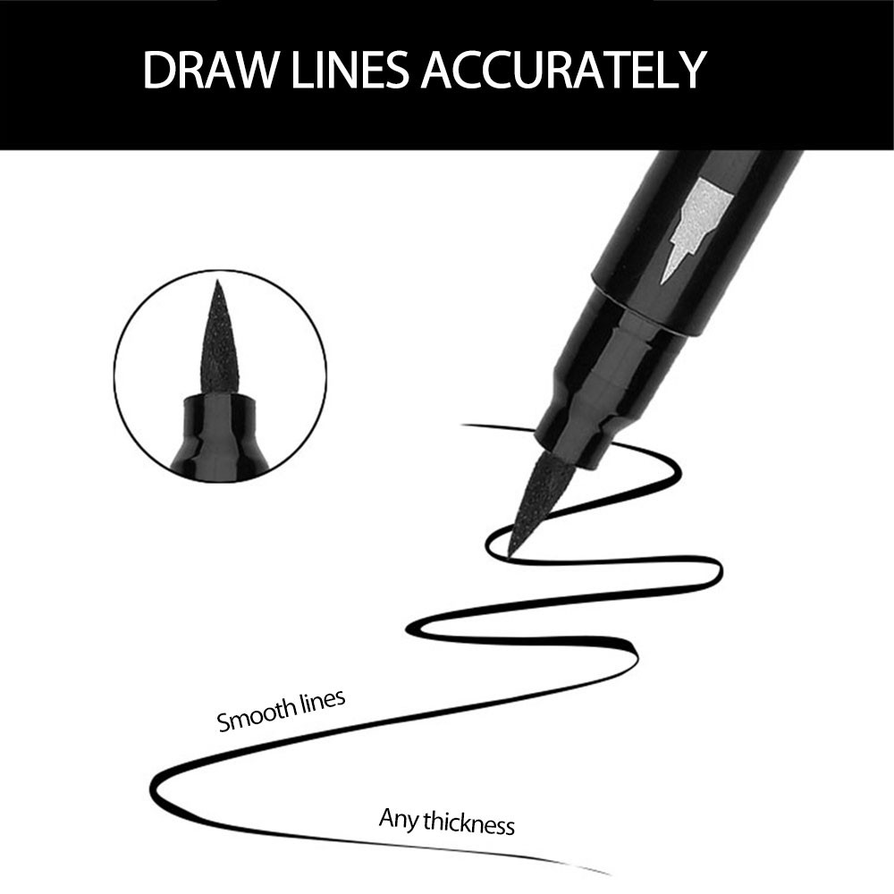 (Hàng Mới Về) Bút Kẻ Mắt Hai Đầu Không Nhòe Nhanh Khô Chống Thấm Nước | BigBuy360 - bigbuy360.vn