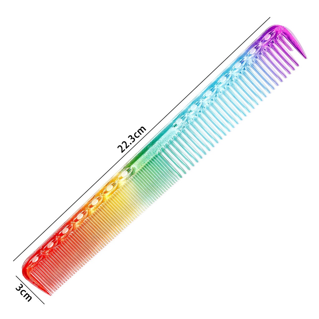 Lược Cắt Tóc Nam Nữ Cầu Vồng Rainbow Comb 3 Kích Thước