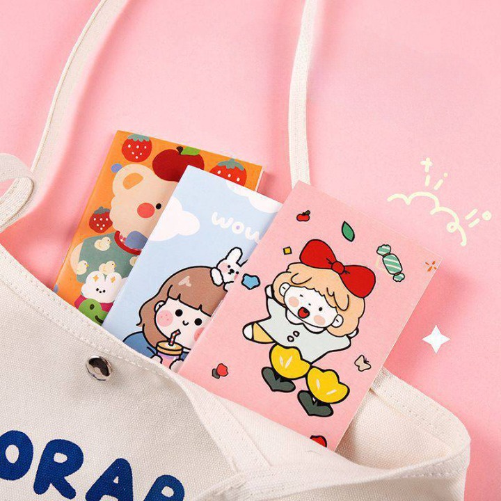 Sổ tay cute mini ghi chép 32 trang mẫu xinh dễ thương giao mẫu ngẫu nhiên mẫu nào cũng cưng xỉu up xỉu down