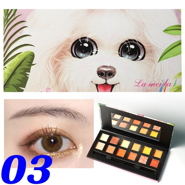Phấn mắt bền màu, lâu trôi, màu chuẩn phù hợp mọi loại da kể cả da dầu Lameila 5044