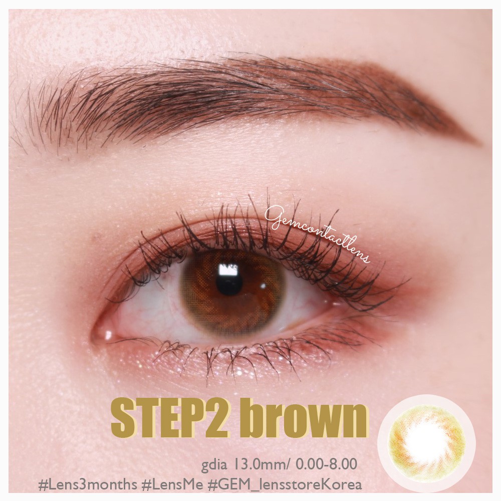 Lens nội địa Hàn STEP 2 BROWN - HSD 3 THÁNG