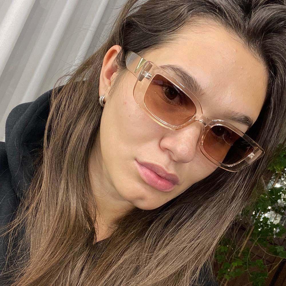 Kính Mát Gọng Vuông PC Chống Tia UV Họa Tiết Da Báo Kích Thước Nhỏ Gọn WMES15H Phong Cách Hàn Quốc Cho Nam