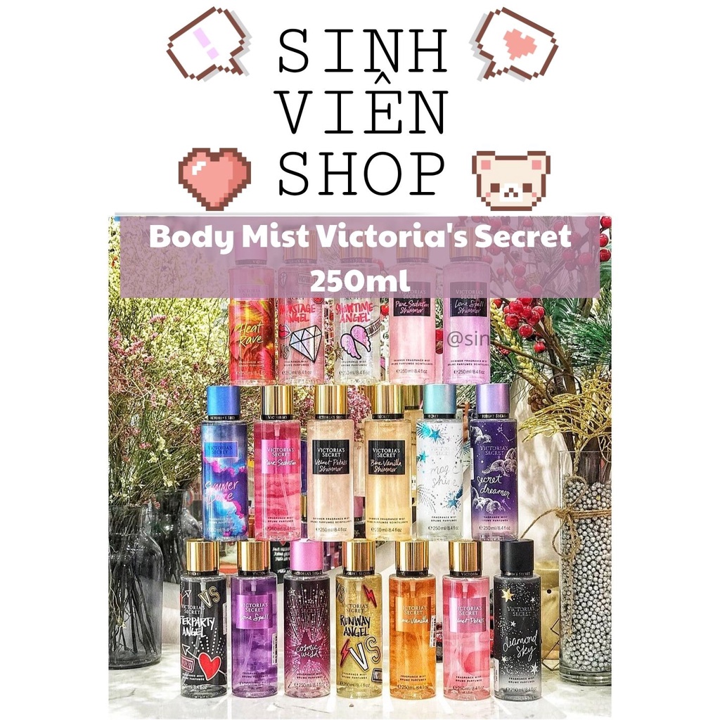 Body Mist Victoria's Secret Thái Lan xịt thơm cơ thể giá rẻ học sinh sinh viên