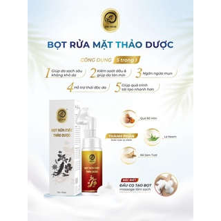 [CHÍNH HÃNG] Bọt thảo dược rửa mặt Hoàng Thiên Sâm