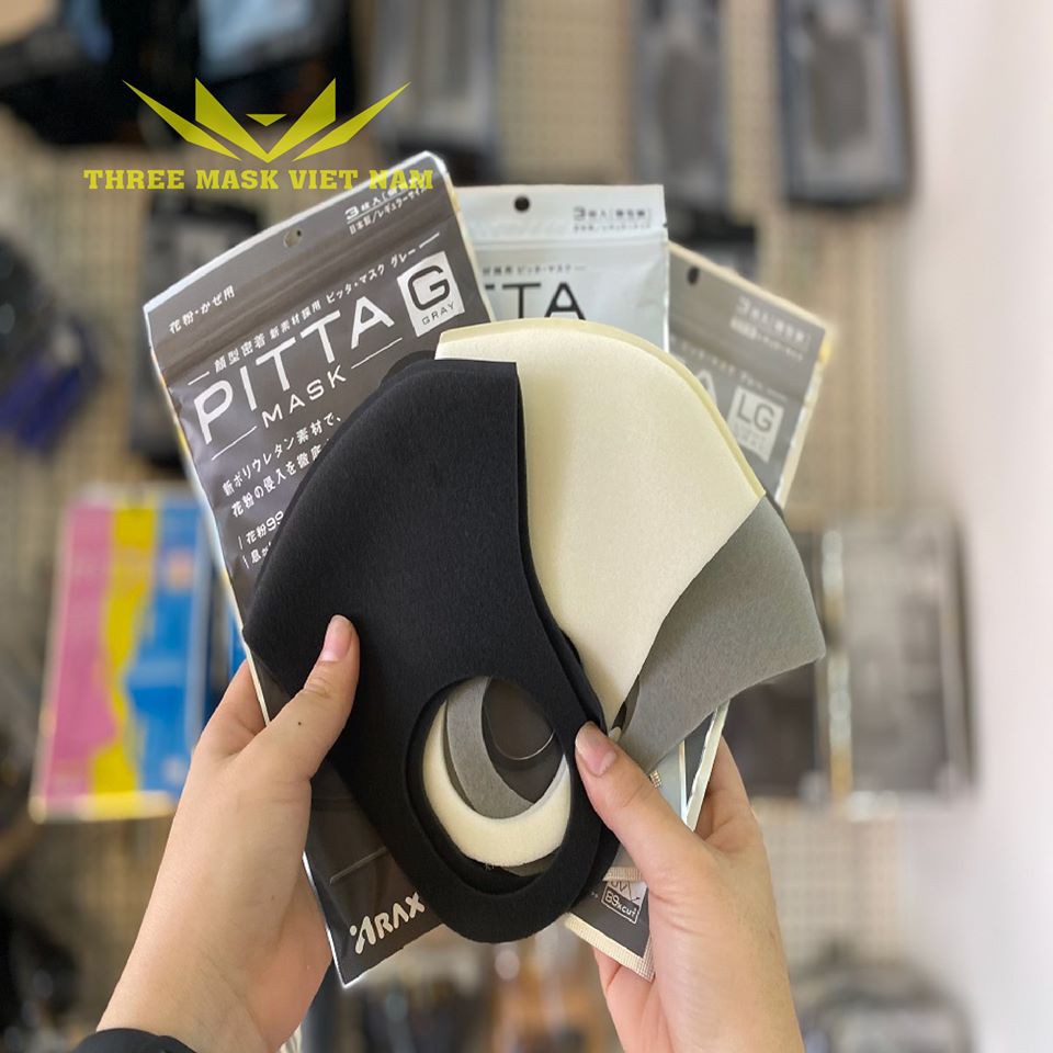 [Hàng nội địa nhật ]  Gói 3 cái khẩu trang - Khẩu Trang Nhật Bản PITTA Mask ( Loại Dày màu đen) | BigBuy360 - bigbuy360.vn