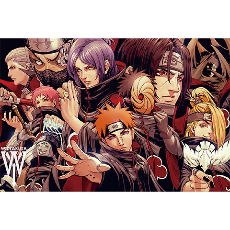 Bộ Xếp Hình 300/520/1000 Miếng Hình Anime Naruto Độc Đáo