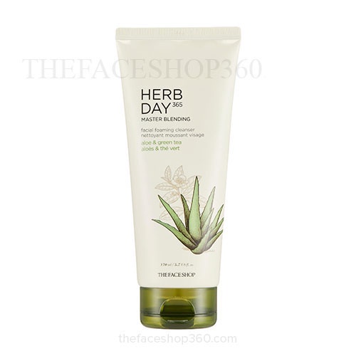 Sữa rửa mặt Herb Day 365  The Face Shop nha đam