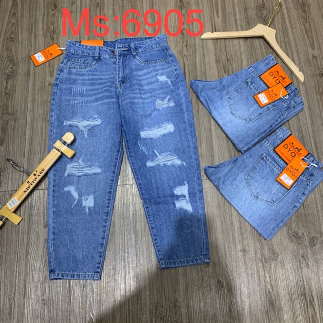 Quần baggy bò rách loại 1(ms:6905)