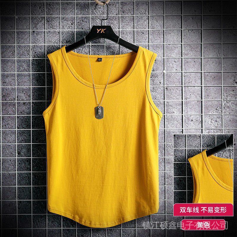 Set 2 Áo Thun Thể Thao Không Tay Dáng Rộng Chất Liệu Cotton Cao Cấp Thời Trang Dành Cho Nam 9.9