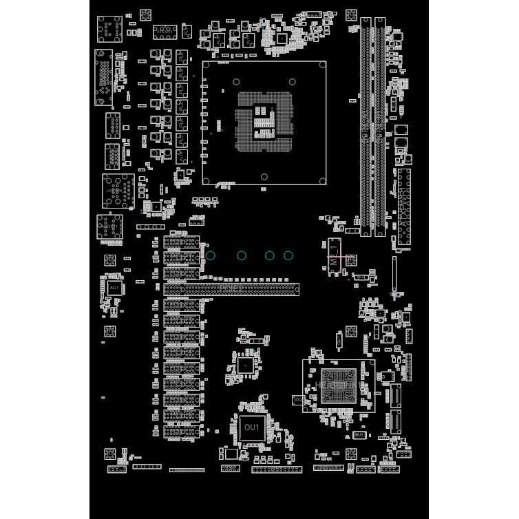 Sơ đồ mạch Boardview main ASROCK H110 Pro BTC+ ver 1.01 (70-MXB5S0-A01) H110 PRO BTC
