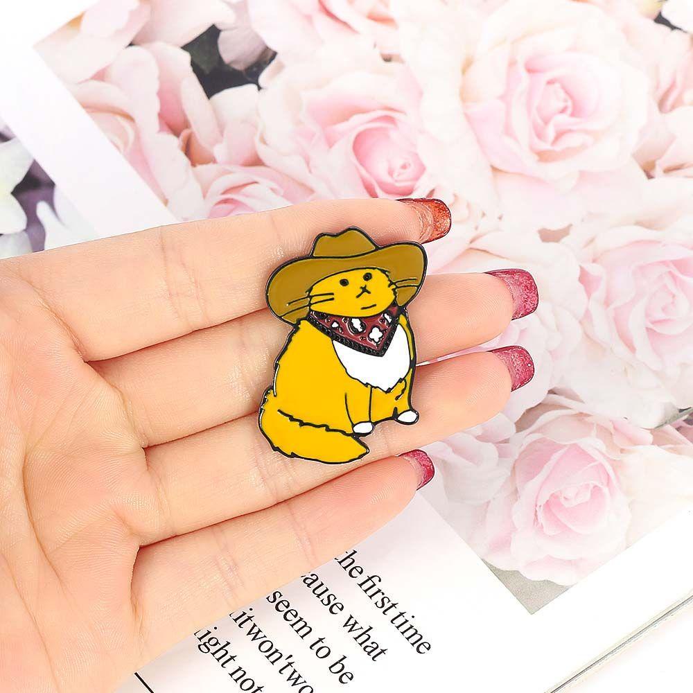 QQMALL Trâm Cài Áo Hình Mèo Dễ Thương Cho Bé