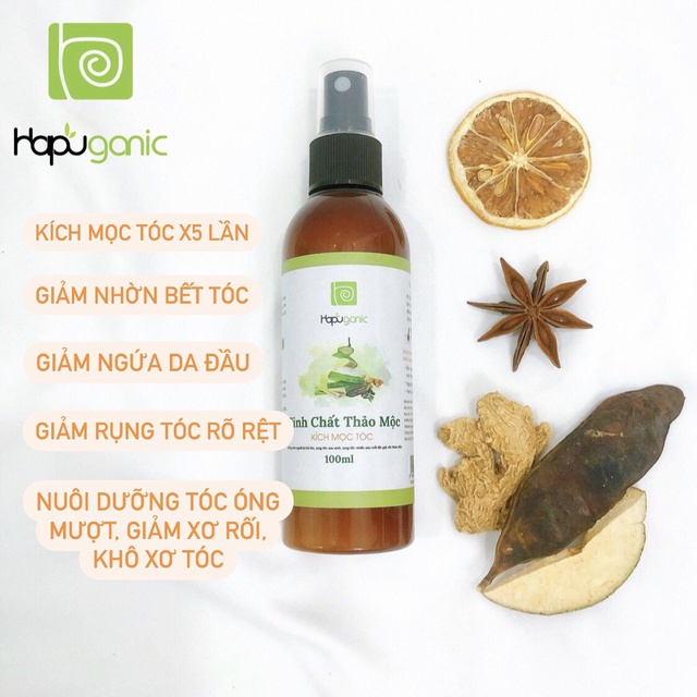 Xịt Tinh Chất Kích Thích Mọc Tóc Gấp 5 Lần Hapu Organic