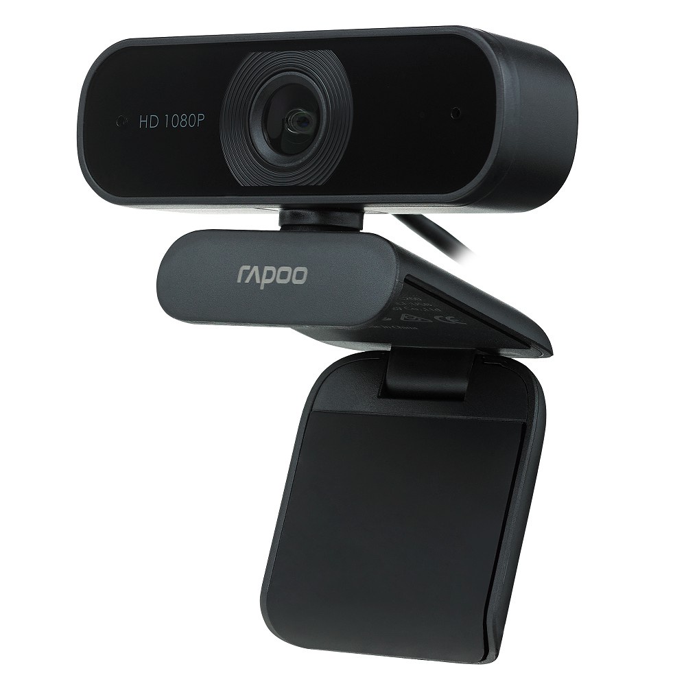 Webcam máy tính Rapoo C260 FullHD 1080p tích hợp mic khử ồn hình ảnh sắc nét - Bảo hành chính hãng 24 Tháng