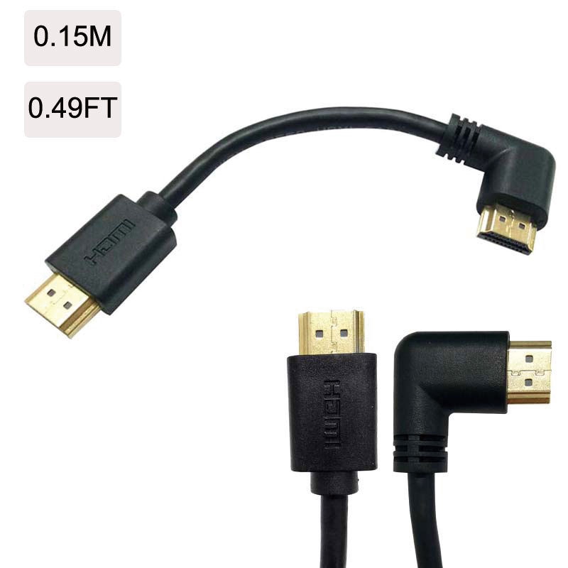 Dây cáp điều hợp HDMI 2.0 1080P 4K kiểu góc phải cho Xbox/HDTV/DVD