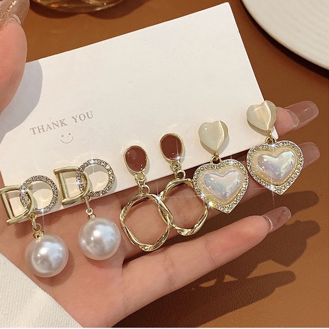 Bộ Khuyên Tai Thời Trang Hàn Quốc 2023 Cho Nữ