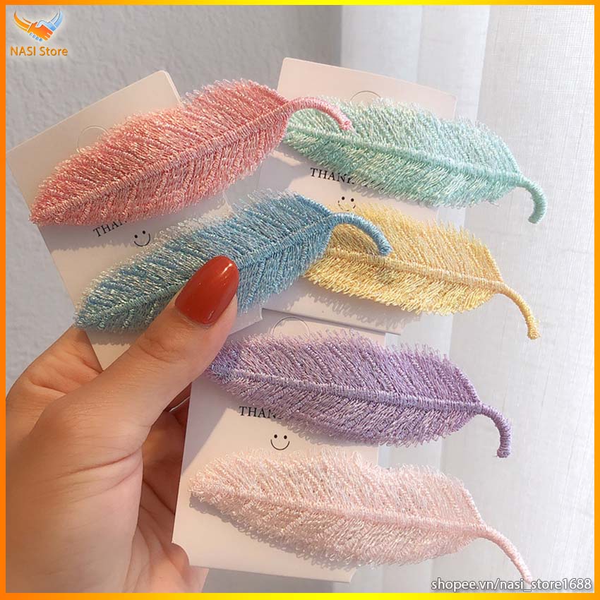 Kẹp tóc mái hình lá xinh xắn dễ thương - kẹp tóc nữ hàn quốc - NASI Store