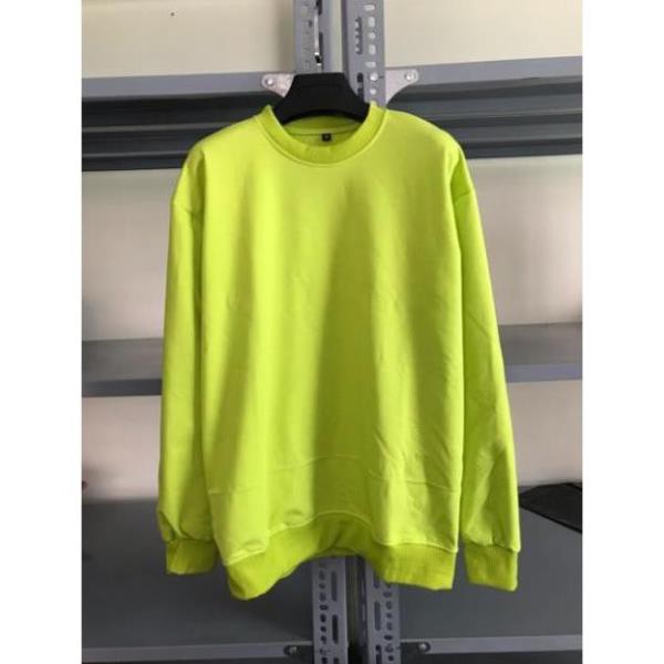 Áo SWEATER Trơn XANH CHUỐI UNISEX