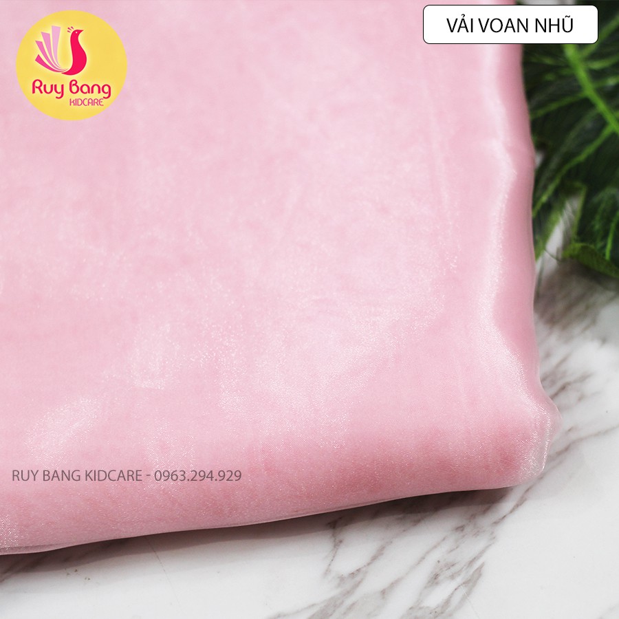 Vải voan ánh nhũ dùng làm hoa cài áo, kẹp tóc nữ