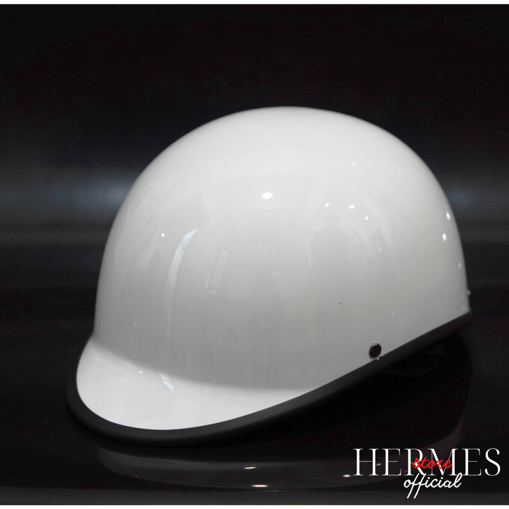 Nón mũ bảo hiểm xe máy nam nữ nửa đầu CHÍNH HÃNG CAO CẤP BAO ĐẬP đua ngựa | MÀU SƠN NHÁM By Hermes Helmet