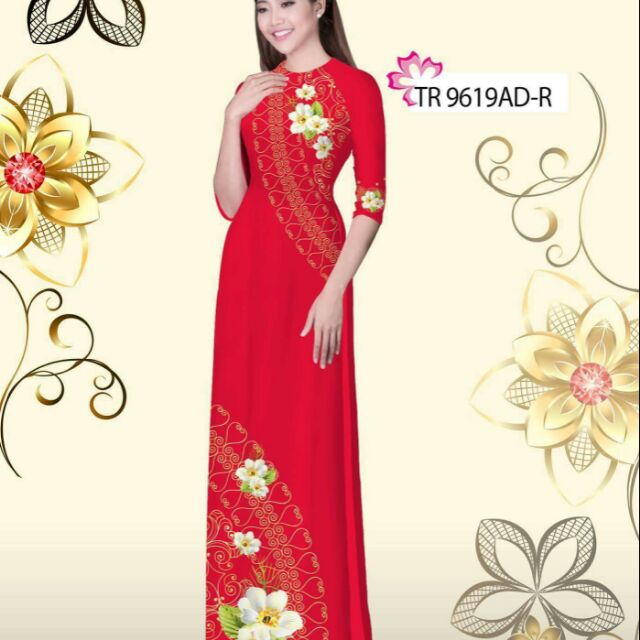 vải áo dài in 3d