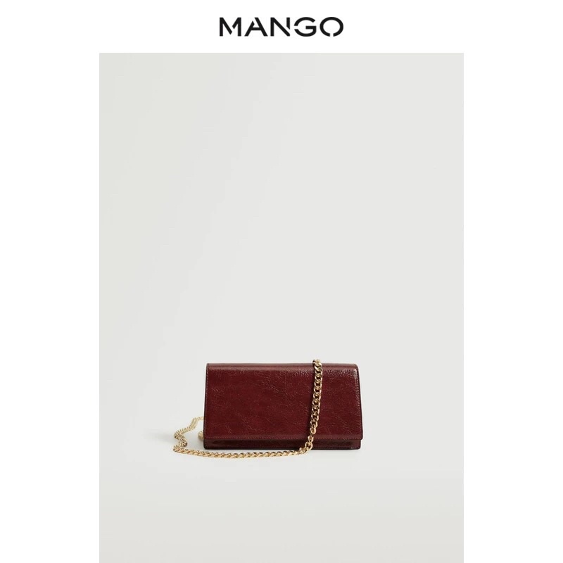 Túi đeo chéo Mango auth - màu đỏ đun