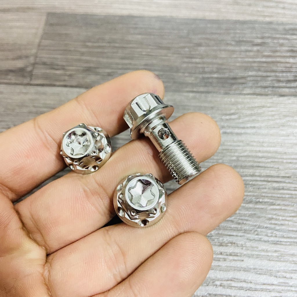 Ốc dây dầu INOX răng thưa, răng nhuyễn sử dụng cho heo zin NISSIN, heo đồ chơi BREM