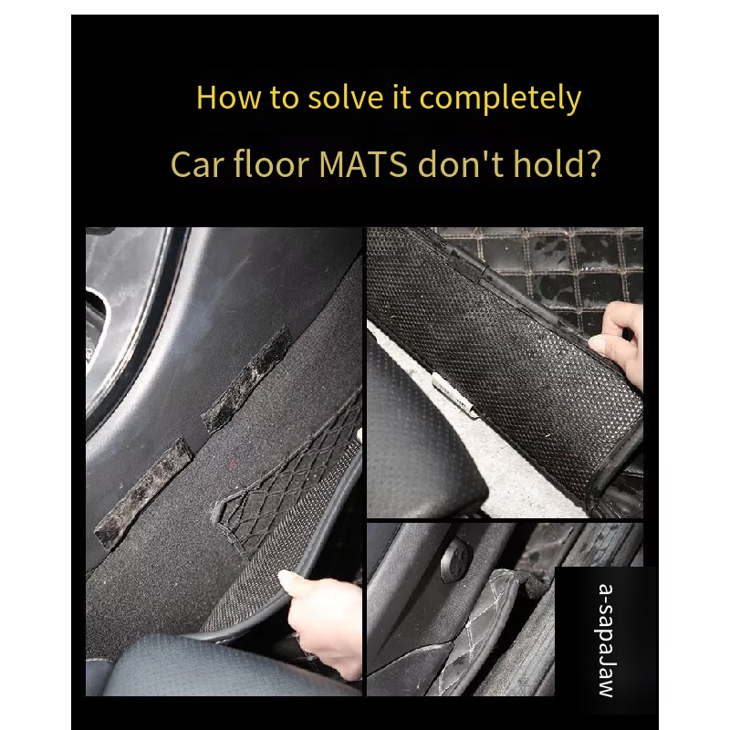 Bộ 10 Kẹp Cố Định Thảm Lót Xe Hơi Trong Suốt Hai Mặt Không Để Lại Dấu Vết