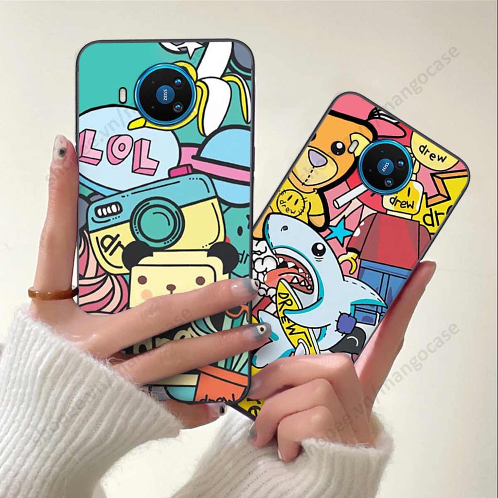 Ốp lưng điện thoại Nokia 8.3 drew, kaws, bape cao cấp, vỏ ốp rẻ đẹp